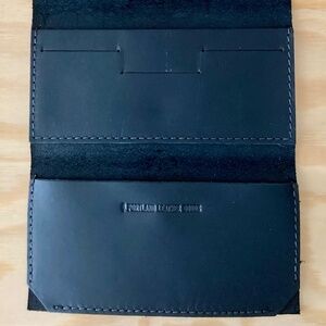 Excellent Portland Leather Goods Black Badlands Leather Rancher Wallet